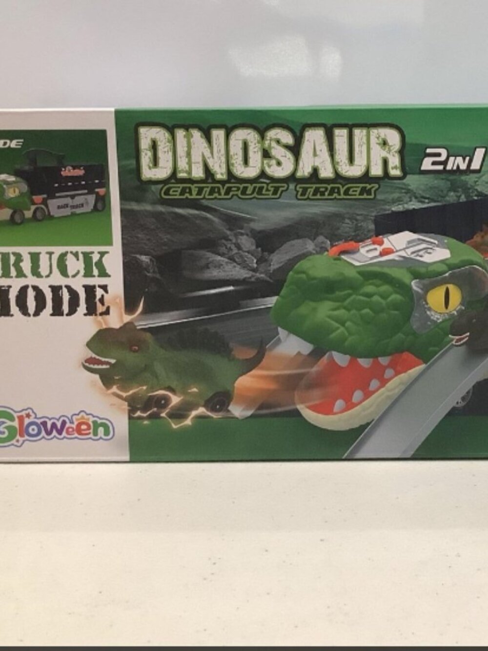 Big Dinosaur Transport Trucks Toys Set 8 Cars 3 AA 1.5V batteries – not included